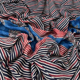 Black With Blue Modal Ajrak Panel Print