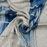 Cream With Blue Modal Ajrak Paint Print