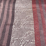Maroon With Brown Modal Ajrak Panel Print