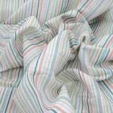 Multicolour Stripes Pure Gauge Linen Print