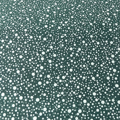 Black Polka Dotted Pure Gauge Linen Print