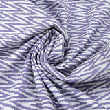 Lavender Zig Zag Cotton Print