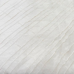 White Pintex Checks Mul Chanderi Embroidery