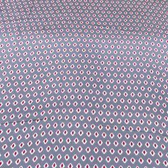 Bluish Grey Diamond Modal Satin Printed