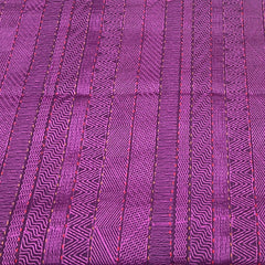 Purple Kantha Thread Munga Silk Embroidery