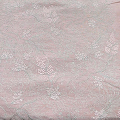 Light Peach Thread Zari Slub Silk Embroidery