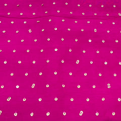 Rani Pink Sequins Butti Slub Silk Embroidery
