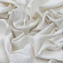 White Pintex Slub Silk Embroidery