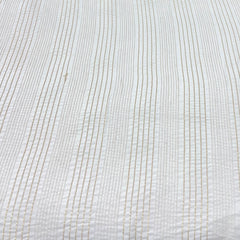 White Pintex Zari Thread Slub Silk Embroidery