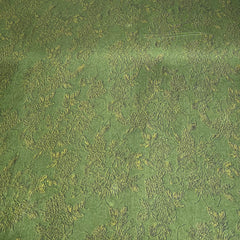 Forest Green Self Floral Chinnon Chiffon Print