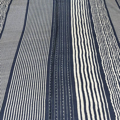 Black Stripe Pure Tussar Print