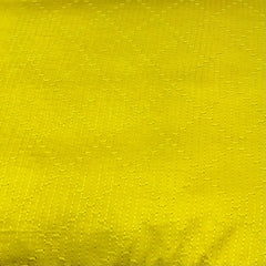 Lime Green Geometric Thread Slub Satin Embroidery