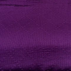 Purple Geometric Thread Slub Satin Embroidery