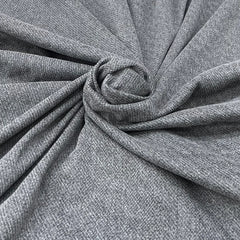 Dark Grey Knitted Tweed Jacquard