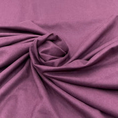 Wine Plain Knitted Suede