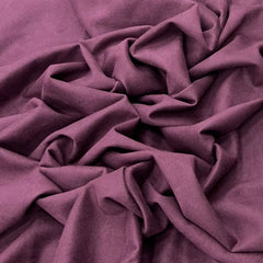 Wine Plain Knitted Suede