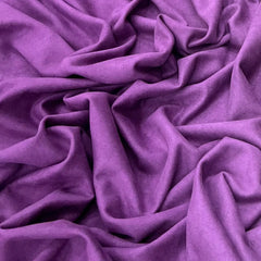 Purple Plain Knitted Suede