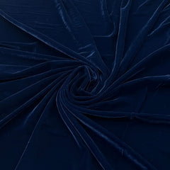 Navy Blue Plain Micro Velvet