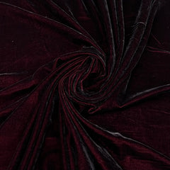 Maroon Black Plain Silk Velvet