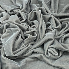 Grey Plain Micro Velvet