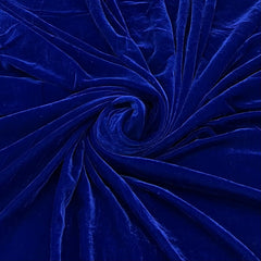 Royal Blue Plain Micro Velvet