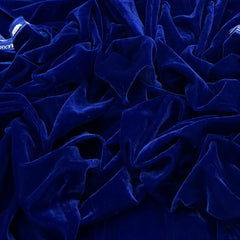 Royal Blue Plain Micro Velvet