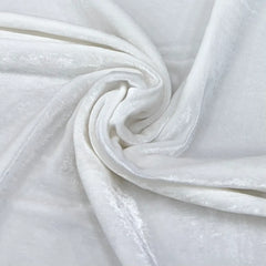 White Plain Silk Velvet