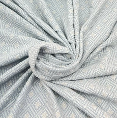 Light Baby Blue Georgette Sequins Thread Embroidery