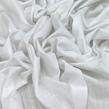 White Plain Cotton Matka Fabric