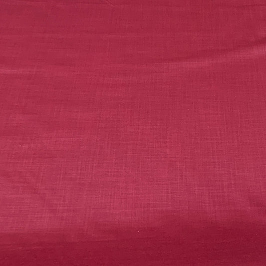 Dark Maroon Cotton Plain Cotton Matka Fabric