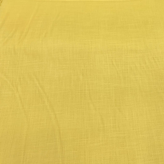 Mustered Yellow Plain Cotton Matka Fabric