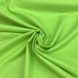 Parrot Green Plain Cotton Matka Fabric