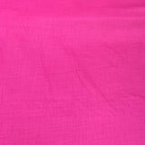 Dark Pink Plain Cotton Matka Fabric