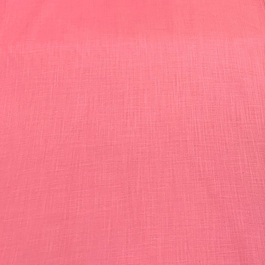 Peach Plain Cotton Matka Fabric