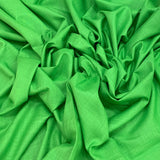 Dark Green Plain Cotton Matka Fabric