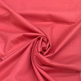 Carrot Pink Plain Cotton Matka Fabric