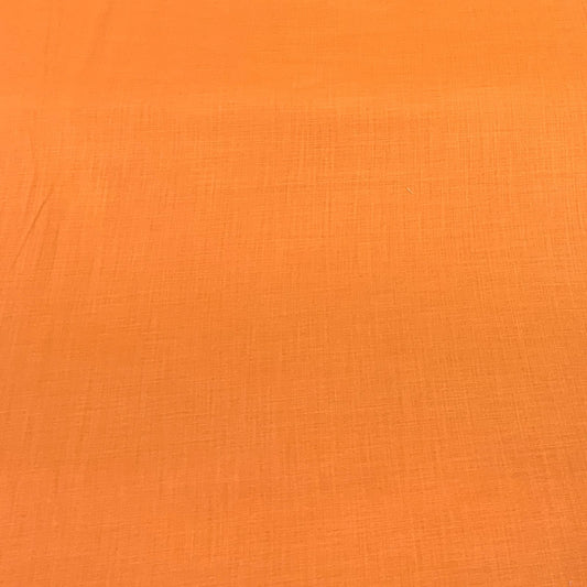 Light Orange Pink Plain Cotton Matka Fabric