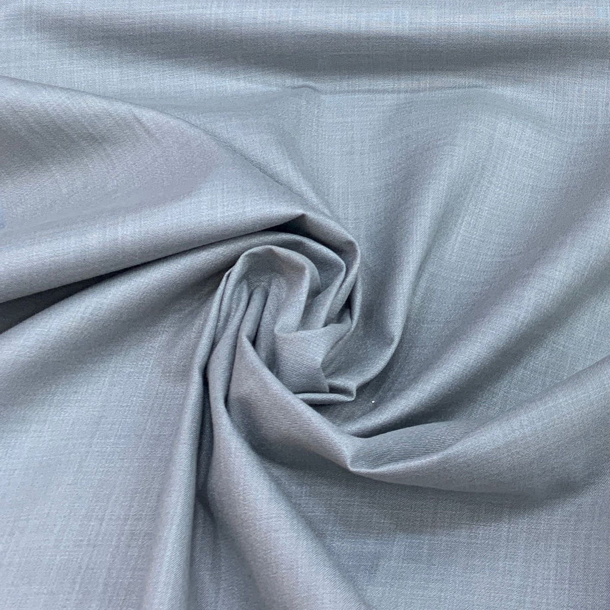 Grayish Blue Plain Cotton Matka Fabric