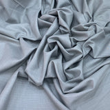 Grayish Blue Plain Cotton Matka Fabric