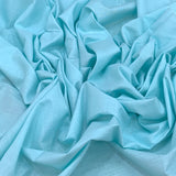 Light Blue Plain Cotton Matka Fabric