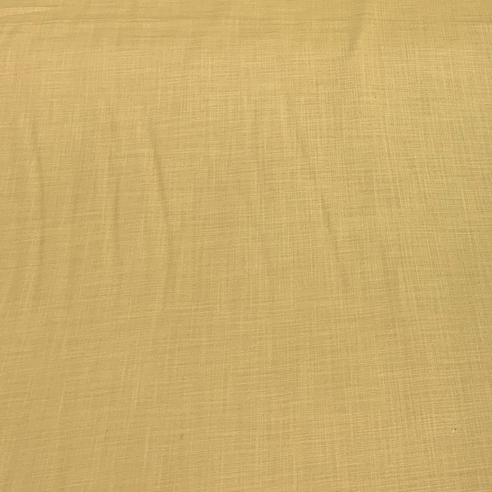 Dark Mustered Plain Cotton Matka Fabric