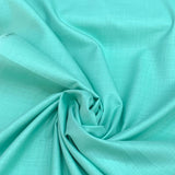 Mint Green Plain Cotton Matka Fabric