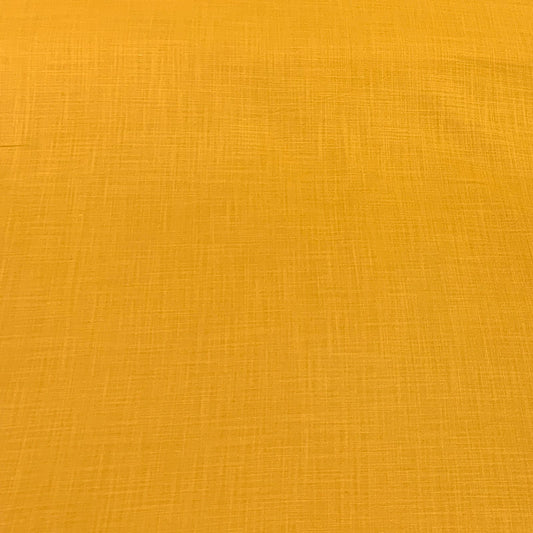 Mango Yellow Plain Cotton Matka Fabric