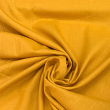 Mango Yellow Plain Cotton Matka Fabric