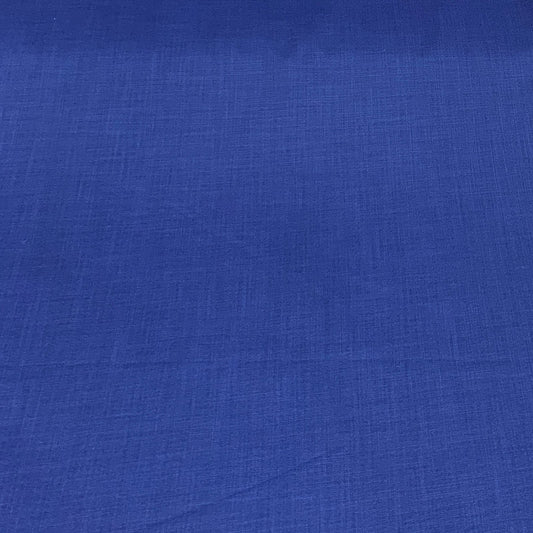 Navy Blue Plain Cotton Matka Fabric