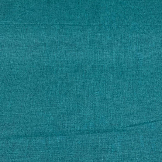 Rama Green Plain Cotton Matka Fabric