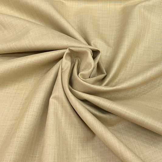 Gold Plain Cotton Matka Fabric