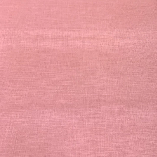 Pinkish Peach Plain Cotton Matka Fabric