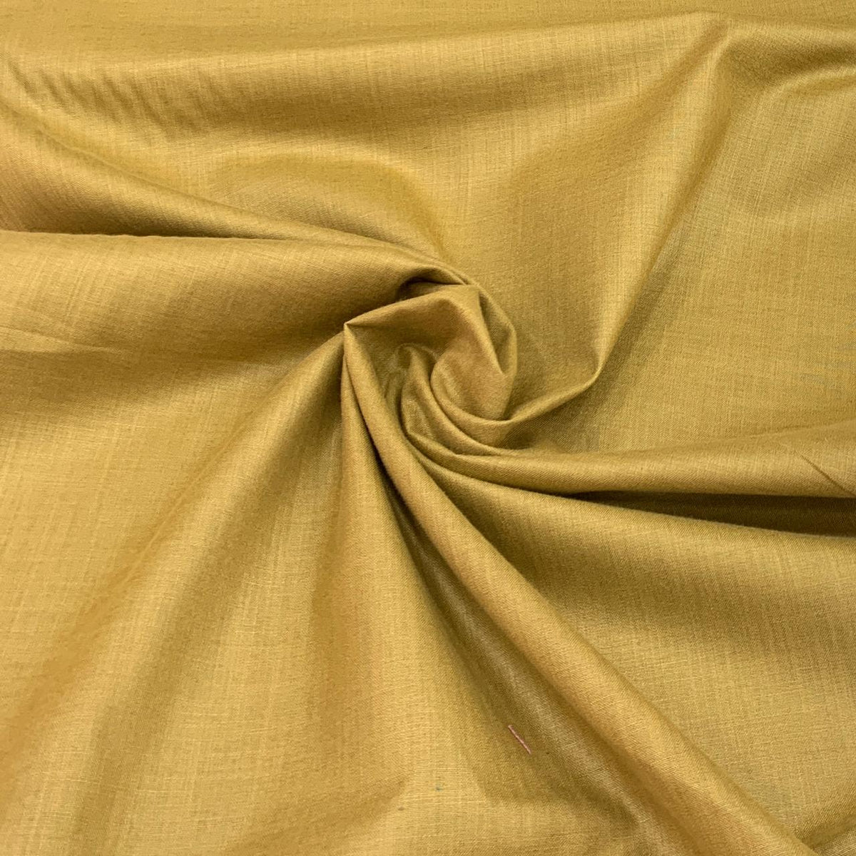 Dark Yellow Plain Cotton Matka Fabric