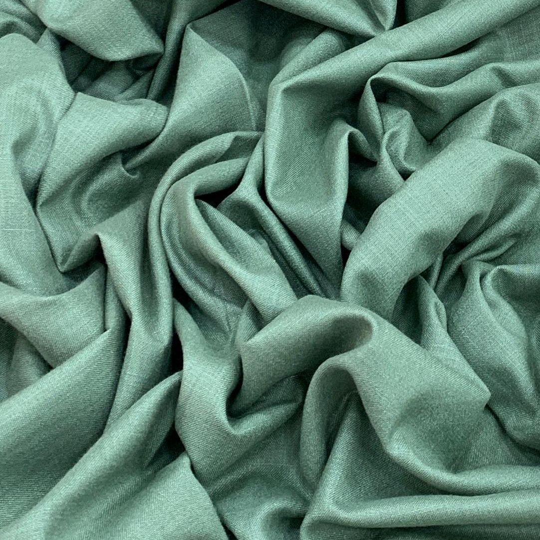 Light Pastel Green Plain Cotton Matka Fabric